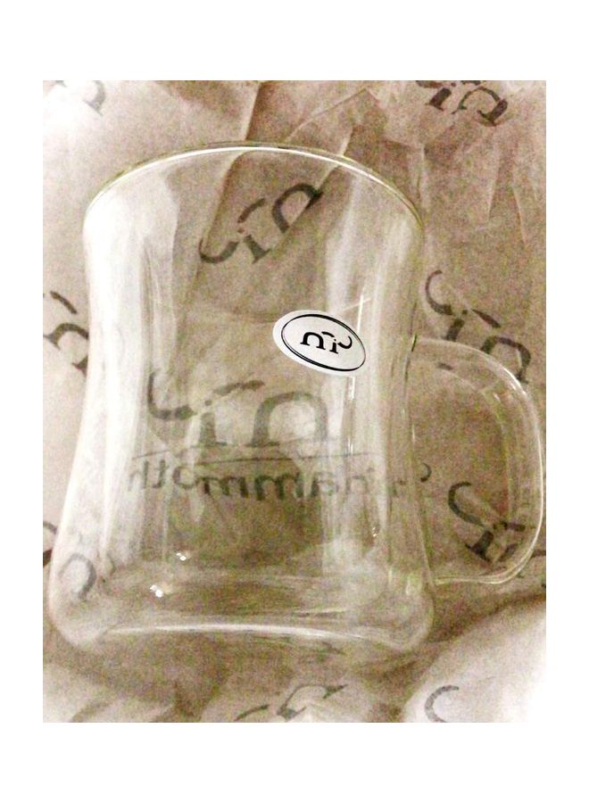 XiuWoo - 2-Piece Double Walled Coffee Mugs Clear - Image 1