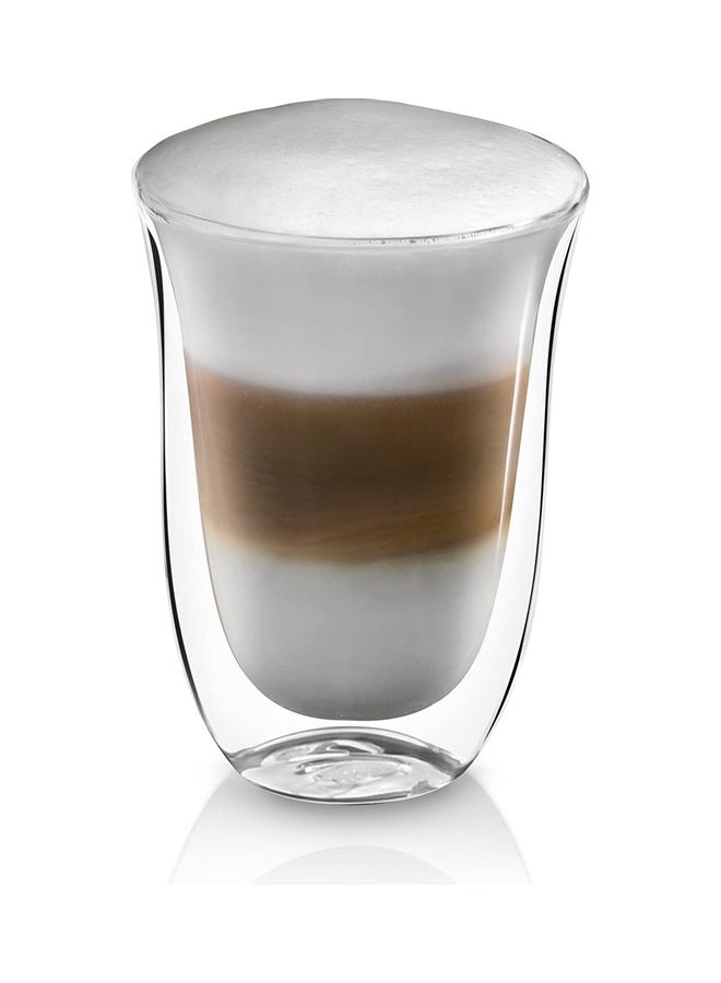 شو وو مجموعة مجات قهوة بجدار مزدوج من قطعتين شفاف 60مم - Image 2