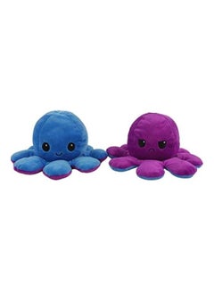 XiuWoo 1-Piece Double Sided Flip Octopus Plush Toys 20cm 