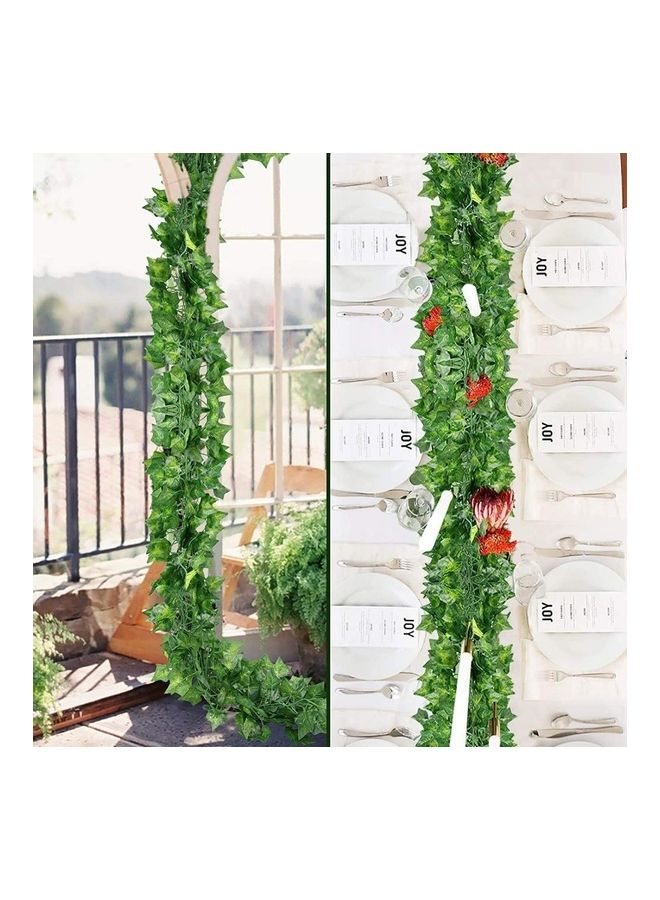 XiuWoo 12-Piece Artificial Hanging Ivy Leaves multicolour 230cm  - Image 5