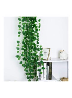 XiuWoo 12-Piece Artificial Hanging Ivy Leaves multicolour 230cm  - Image 5