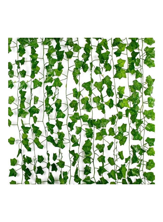 XiuWoo 12-Piece Artificial Hanging Ivy Leaves multicolour 230cm  - Image 1