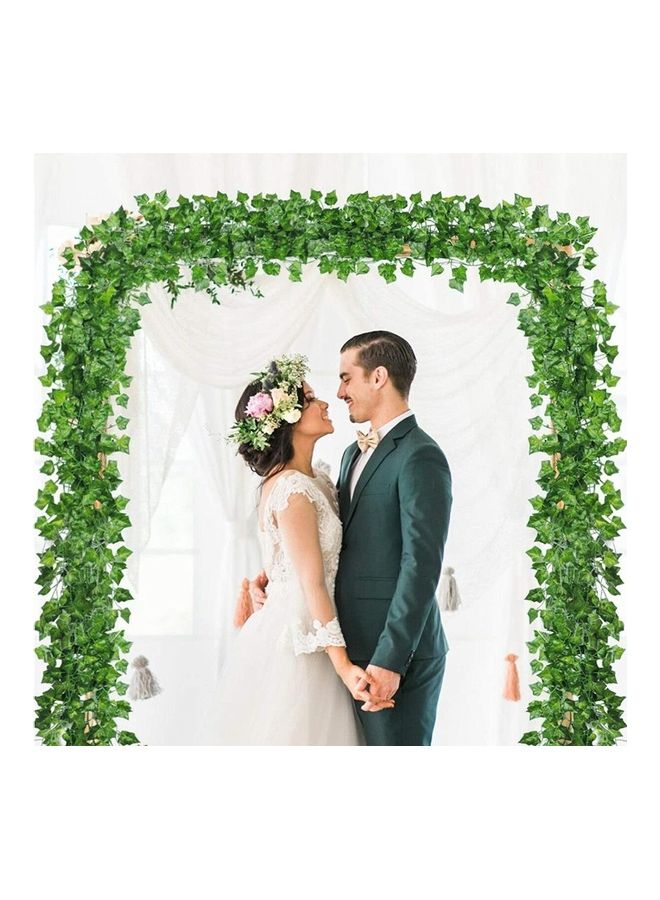 XiuWoo 12-Piece Artificial Hanging Ivy Leaves multicolour 230cm  - Image 3
