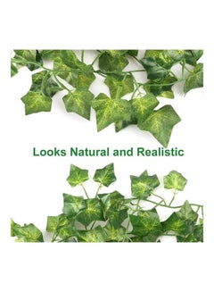 XiuWoo 12-Piece Artificial Hanging Ivy Leaves multicolour 230cm  - Image 4