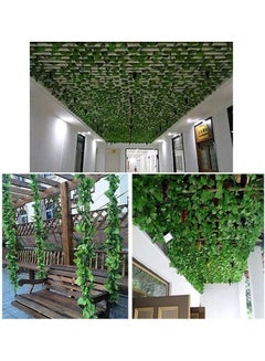 XiuWoo 12-Piece Artificial Hanging Ivy Leaves multicolour 230cm  - Image 3