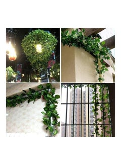 XiuWoo 12-Piece Artificial Hanging Ivy Leaves multicolour 230cm  - Image 5
