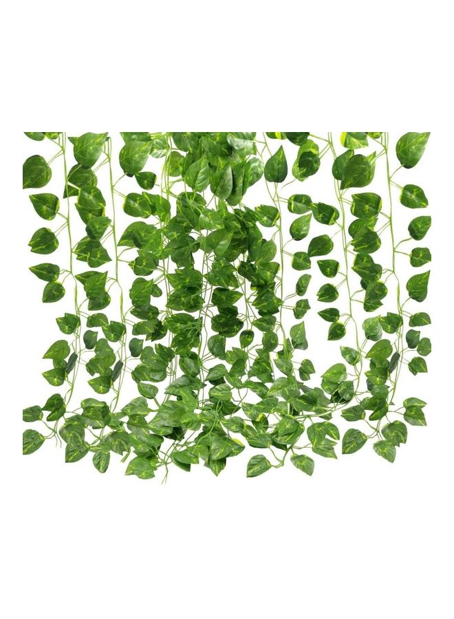 XiuWoo 12-Piece Artificial Hanging Ivy Leaves multicolour 230cm  - Image 1