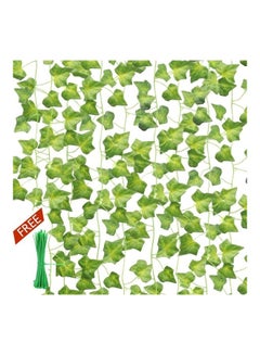XiuWoo 12-Piece Artificial Hanging Ivy Leaves multicolour 230cm  - Image 1
