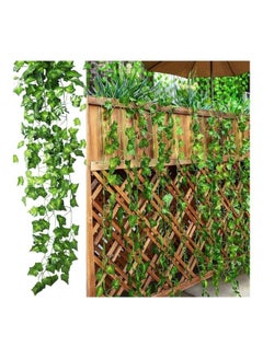 XiuWoo 12-Piece Artificial Hanging Ivy Leaves multicolour 230cm  - Image 1