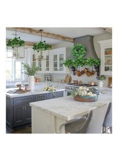 XiuWoo 12-Piece Artificial Hanging Ivy Leaves multicolour 230cm  - Image 3