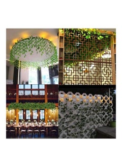 XiuWoo 12-Piece Artificial Hanging Ivy Leaves multicolour 230cm  - Image 4