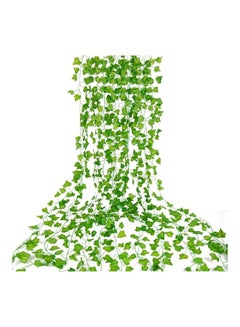 XiuWoo 12-Piece Artificial Hanging Ivy Leaves multicolour 230cm  - Image 1
