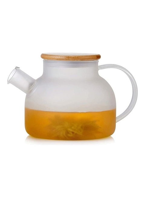 Heat Resistant Glass Teapot Set Clear 800ml