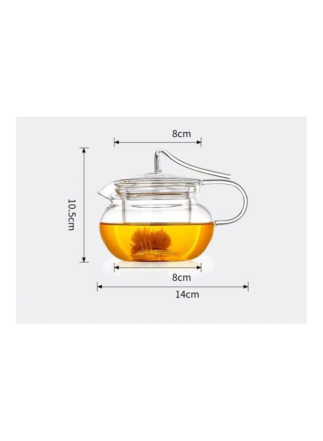 XiuWoo Heat Resistant Glass Teapot Set Clear 450ml - Image 2