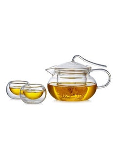 Heat Resistant Glass Teapot Set Clear 450ml - v1611915969/N44051432A_1