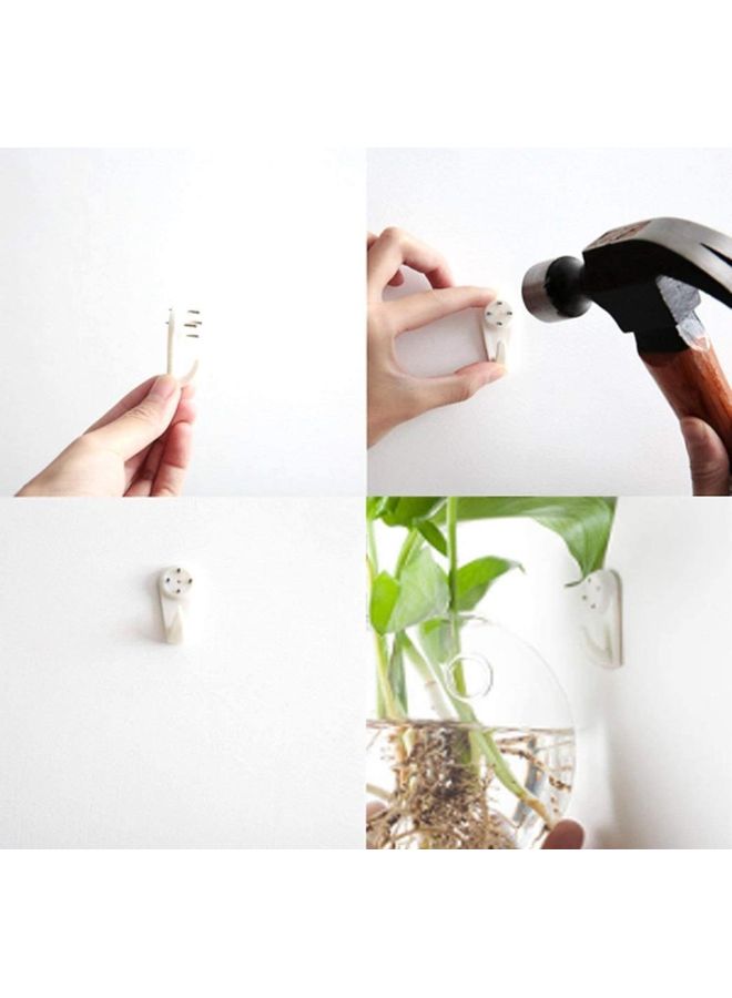 XiuWoo - 5-Piece Wall Mounted Flower Vase Small Plants Clear one size cm - Image 1