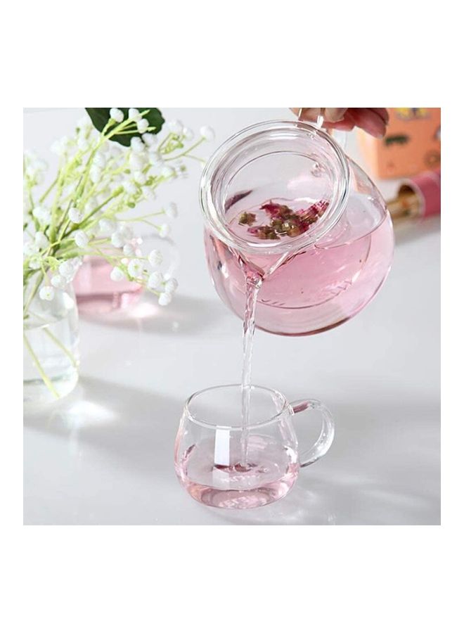 XiuWoo Heat Resistant Handle Cup Sets With Infuser Transparent 1500ml  - Image 3