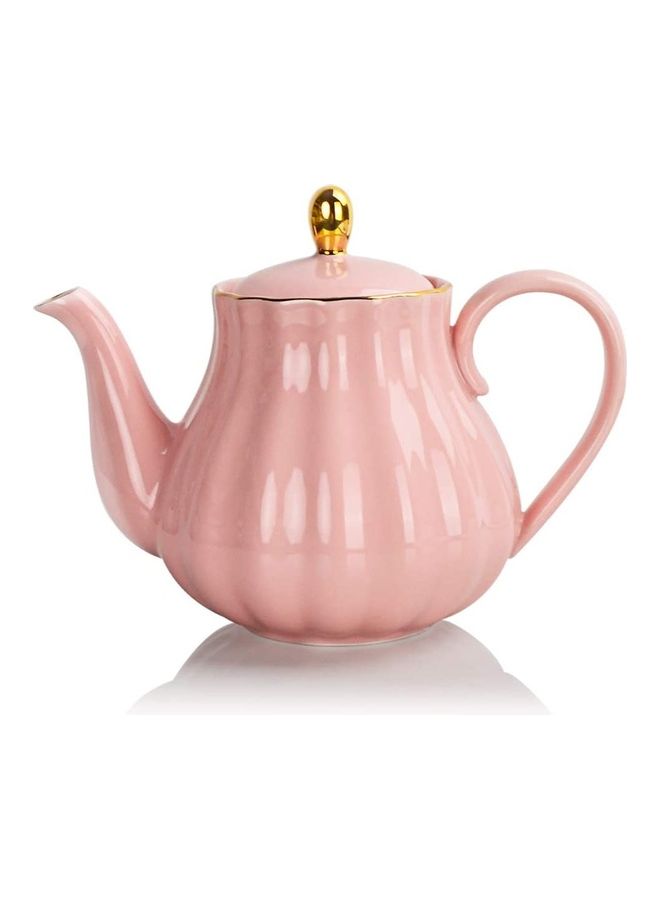 XiuWoo Heat Resistant Glass Tea Set Pink 800ml - Image 1