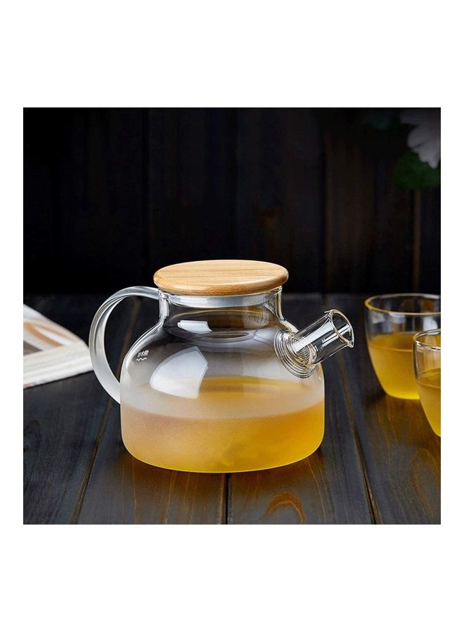 XiuWoo Heat Resistant Glass Teapot Set Clear 800ml - Image 3