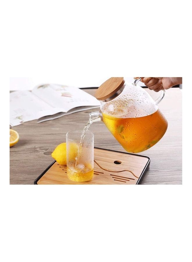 XiuWoo Heat Resistant Glass Teapot Set Clear 800ml - Image 3