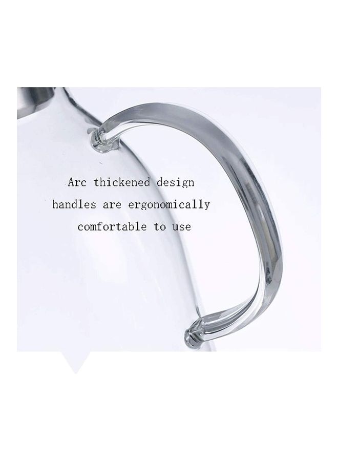 XiuWoo Heat Resistant Glass Teapot Set Clear 800ml - Image 4