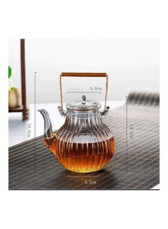 XiuWoo Heat Resistant Glass Teapot Set Clear 750ml  - Image 2