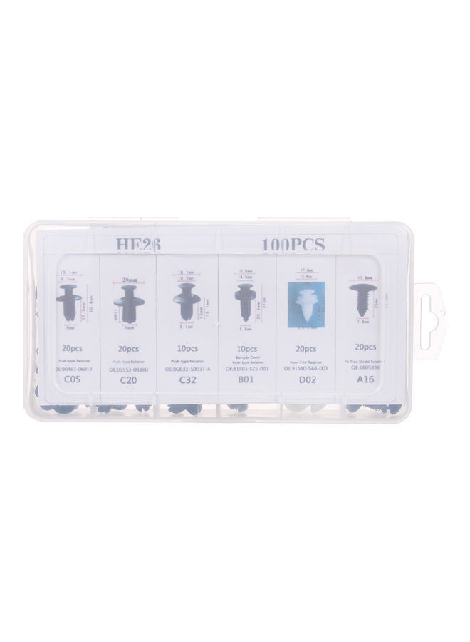 100-Piece Car Body Plastic Push Retainer Pin - Image 4