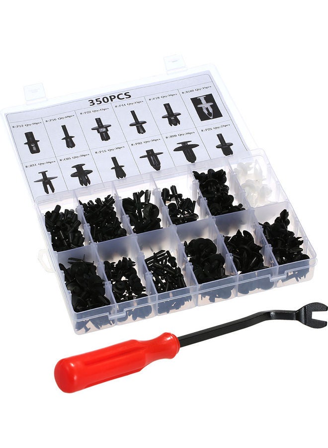 350-Piece Auto Fastener Clips With Clips Removal Tool - Image 1