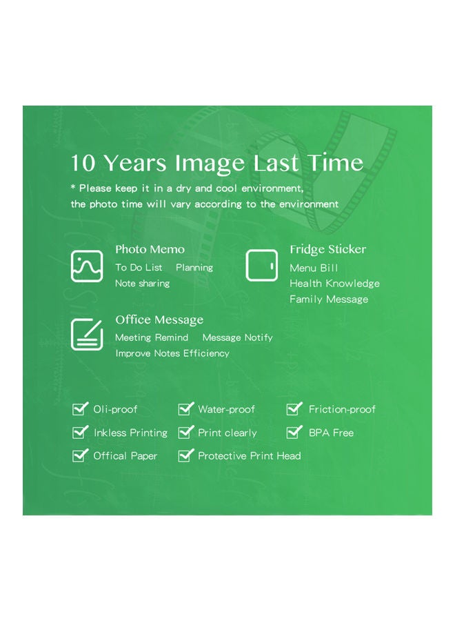PeriPage 3 Piece Self-Adhesive Printable Sticky Paper Roll 2A0  - Image 4