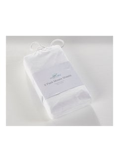 Jersey Moses Sheets, Pack Of 2 - White