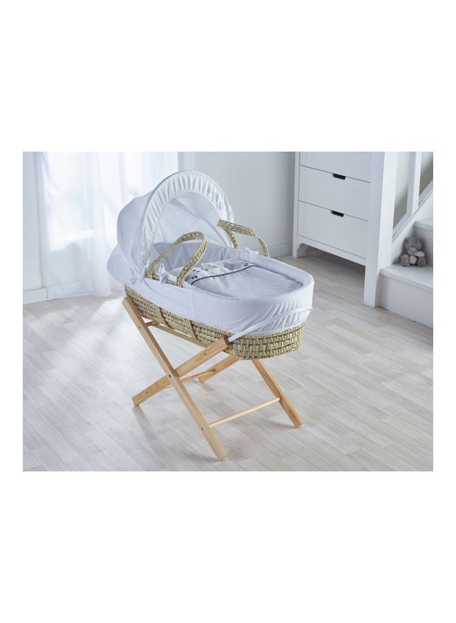 Kinder Valley Three Little Sheep Palm Moses Basket - White - Image 3