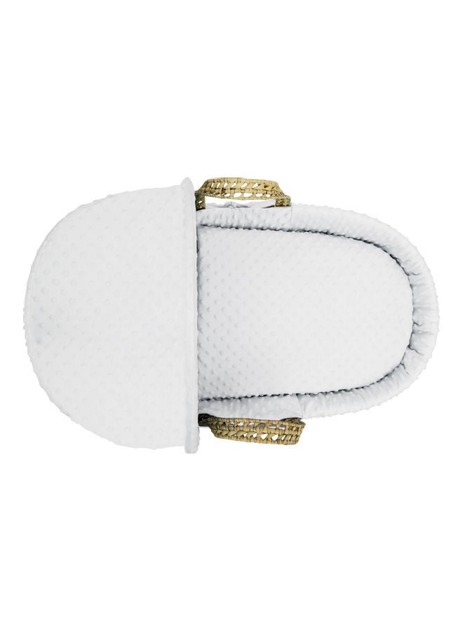 Kinder Valley Dimple Moses Basket Bedding Set - White - Image 3