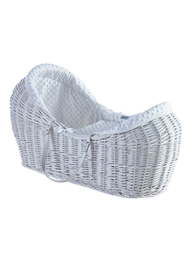 Kinder Valley Dimple Pod Moses Basket - White  - Image 1