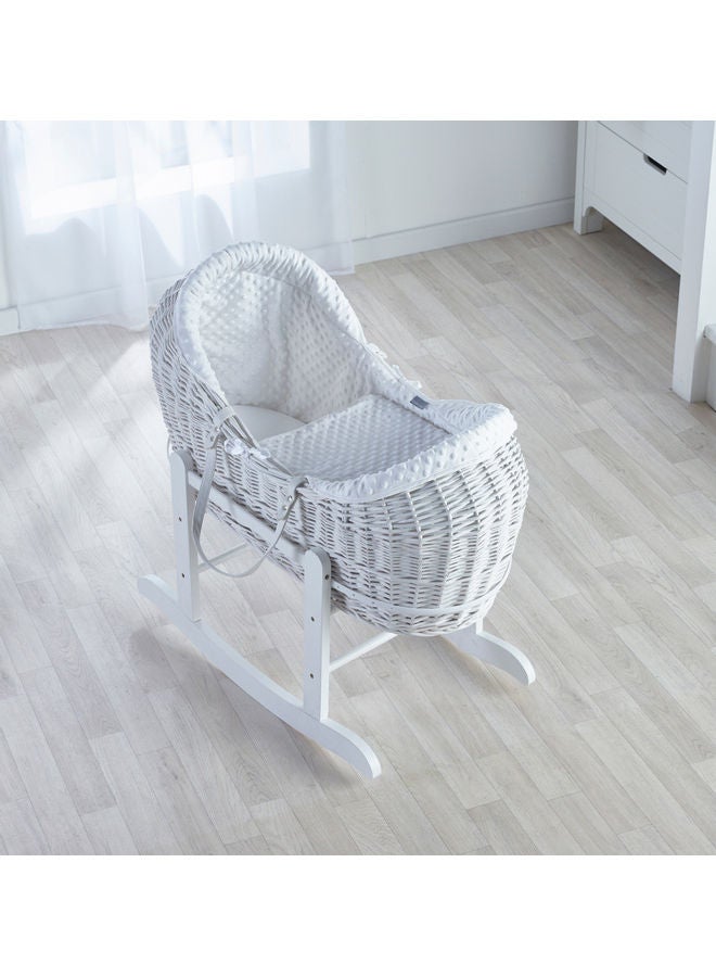 Kinder Valley Dimple Pod Moses Basket - White  - Image 3
