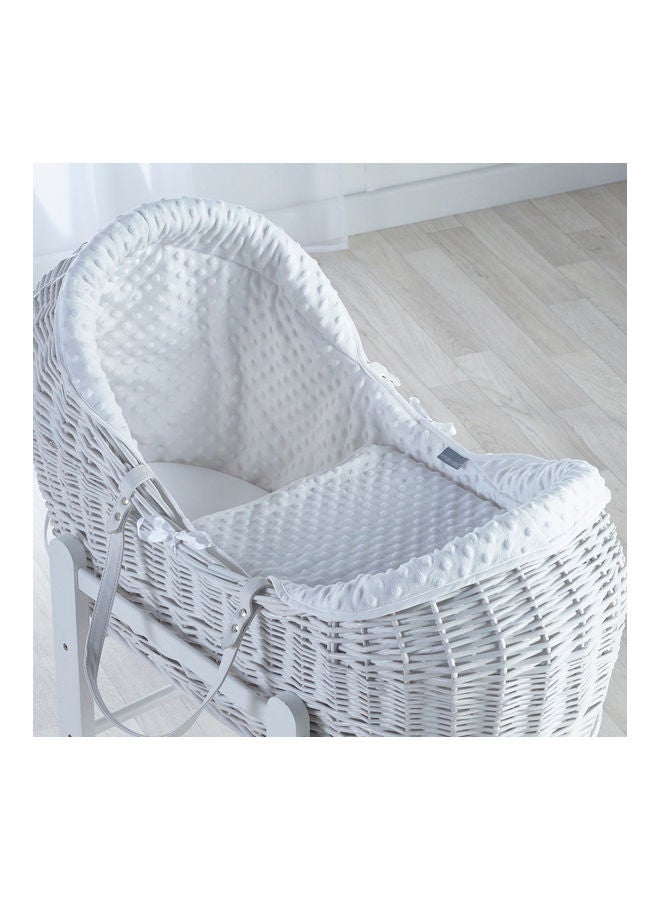 Kinder Valley Dimple Pod Moses Basket - White  - Image 4