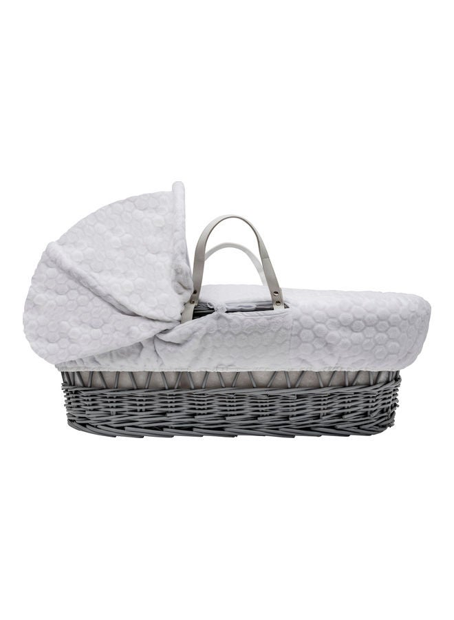 Honeycomb Wicker Moses Basket - White - v1611919441/N43817150A_2