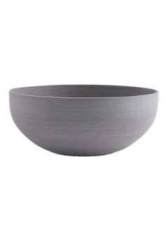 The Little Green House Round Sandstone Pot Grey 30x13x30cm 