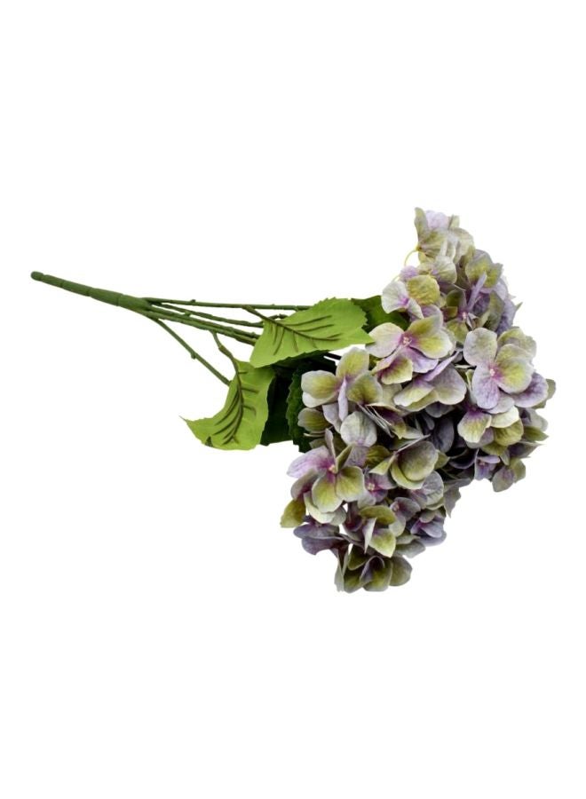 ياتاي زهور الهيدرانجيا الصناعية كريمي/أرجواني/أخضر 53x25سم - Image 2