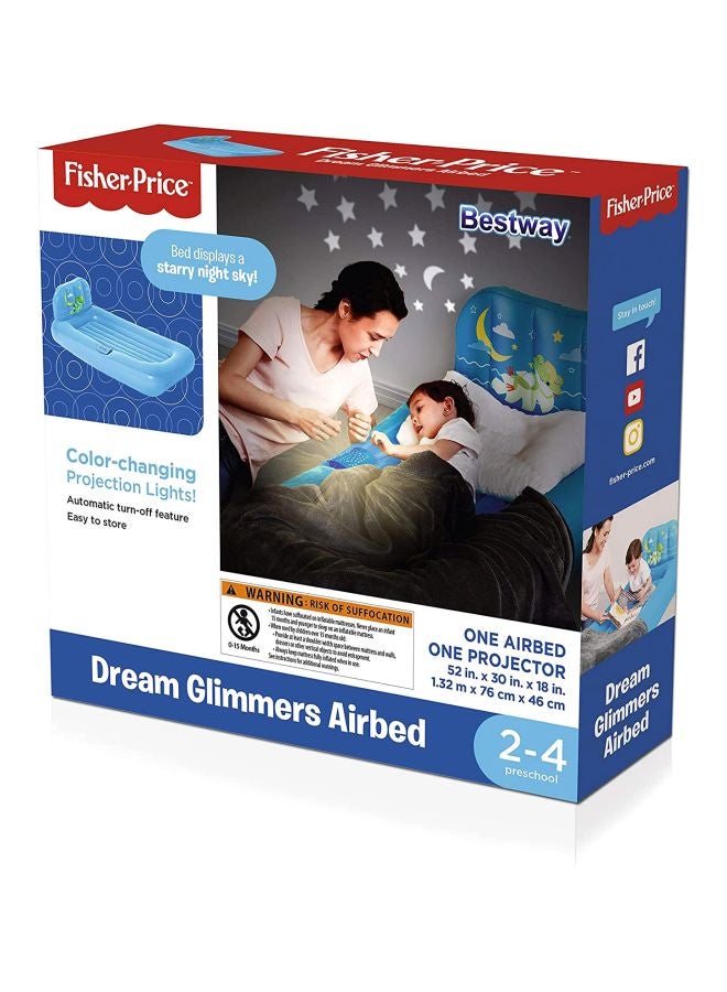 Bestway Fisher Price 1-Person Dream Glimmers Kids Air Bed Blue 250grams  - Image 3
