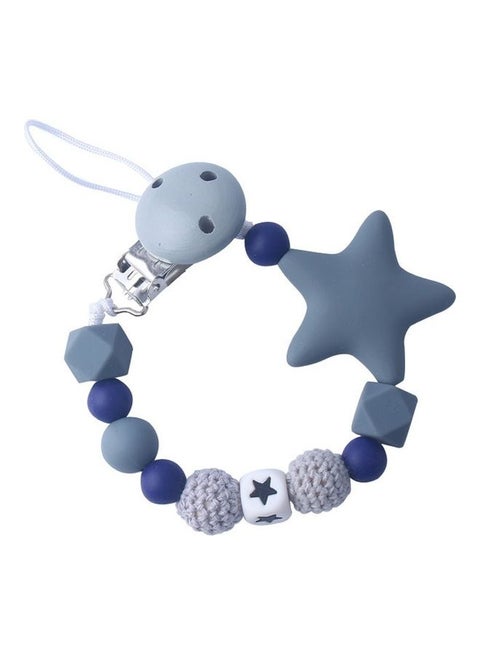 Star Design Silicone Pacifier Chain Clip