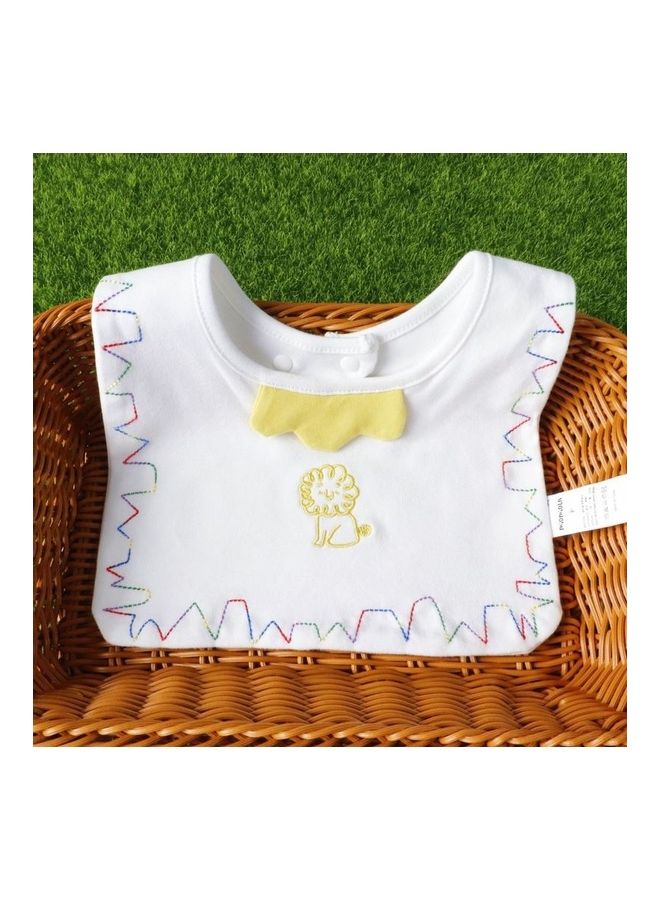 مريلة مربعة مطرزة برسومات كرتونية للأطفال في فصل الخريف والشتاء - Image 1