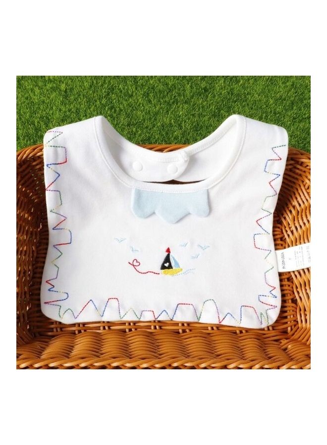 مريلة مربعة مطرزة برسومات كرتونية للأطفال في فصل الخريف والشتاء - Image 5