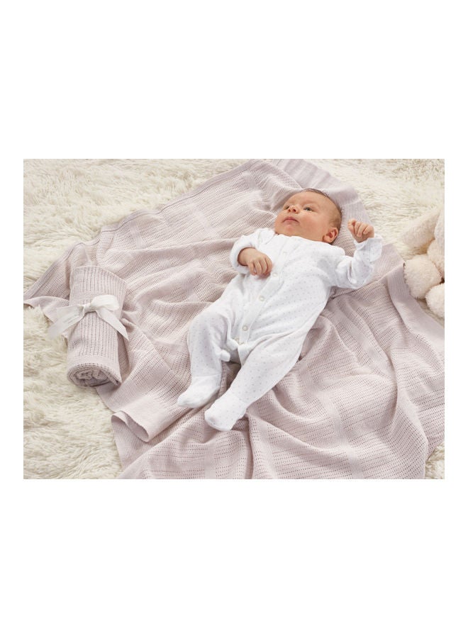 Kinder Valley 2-Piece Traditional Cellular Baby Blanket Set  - Image 2