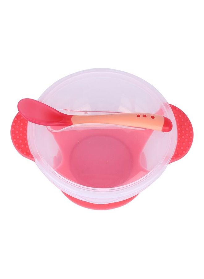 Non-Slip Suction Cup Bowl With Lid And Spoon