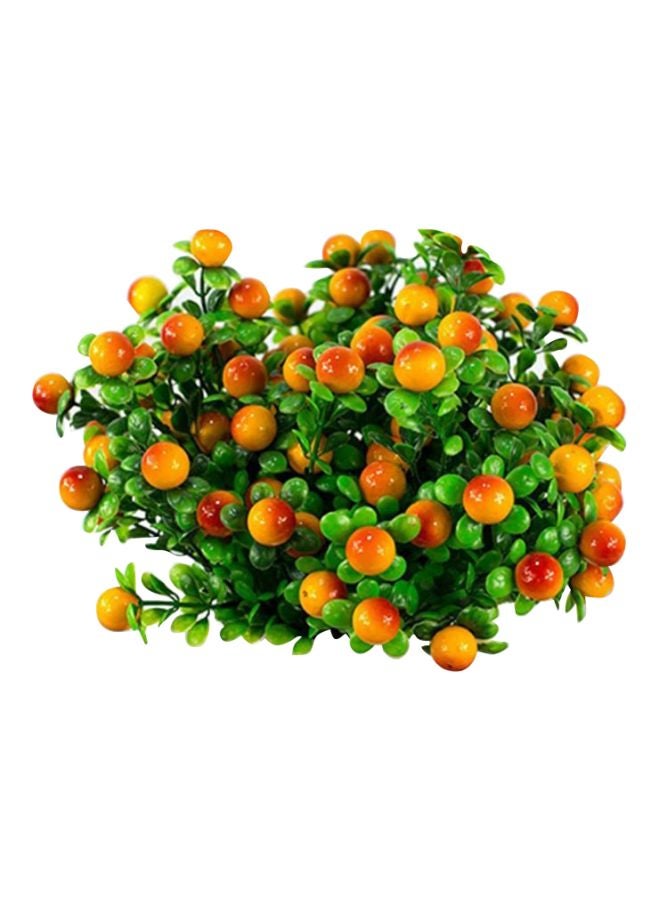 Bluelans 18-Heads Artificial Fruit Plant Green/Orange/White 35centimeter  - Image 1