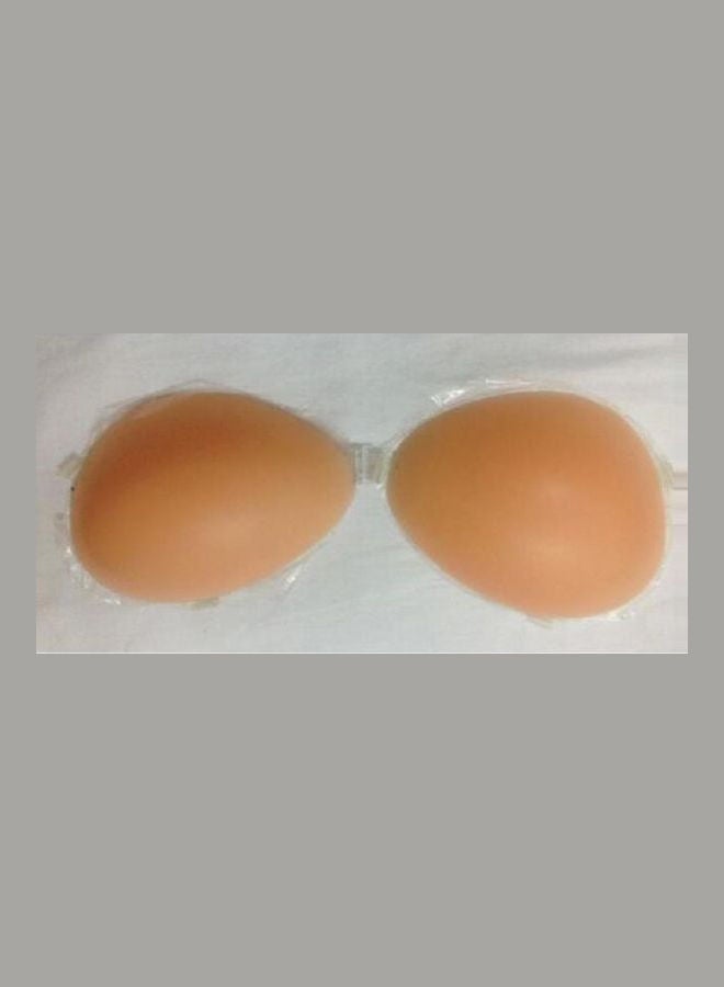Silicone Slip-On Bra Pads Beige 