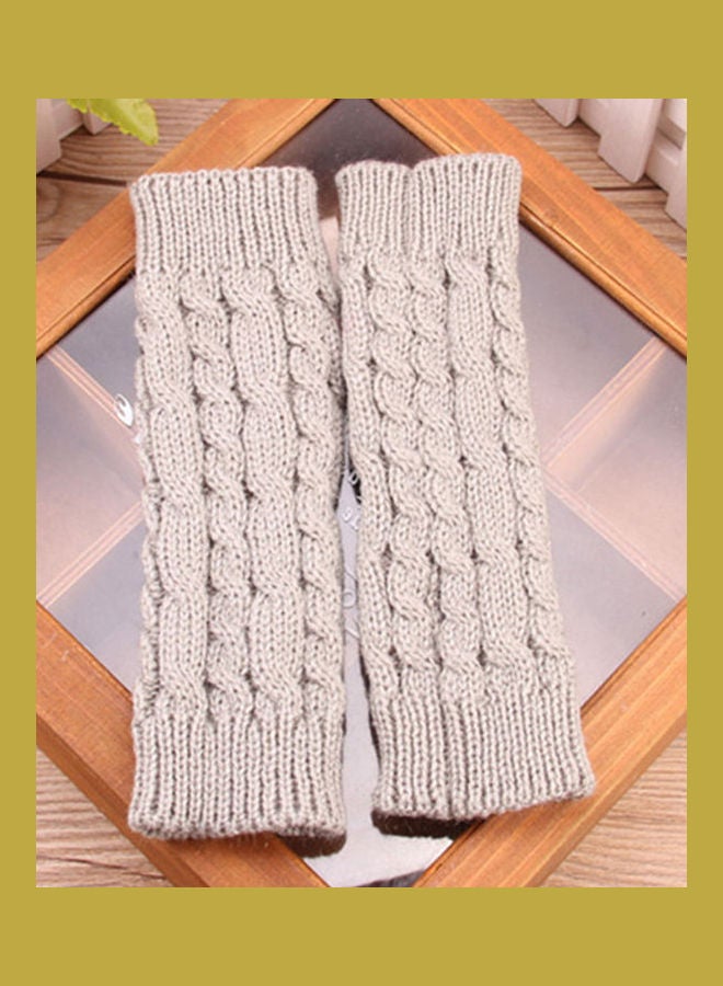 Half Finger Wrist Gloves Grey  - Image 2