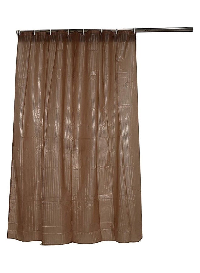 Generic - Self Lining Design PVC Shower Curtain Brown 54 x 84inch - Image 1