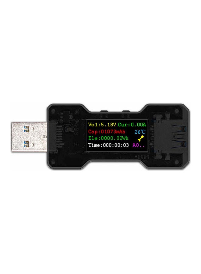 ماركة غير محددة مقياس جهد رقمي بمنفذ USB أسود 8.5 x 2سم 