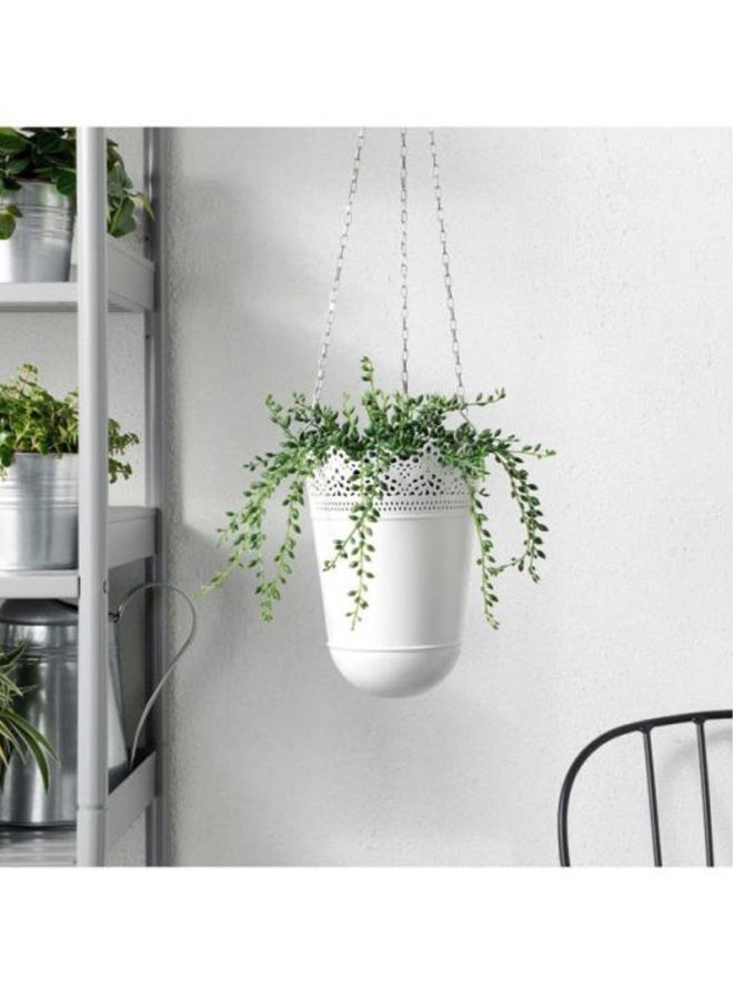 ZENHOME Potted Artificial Flower Green/Black 20cm  - Image 2